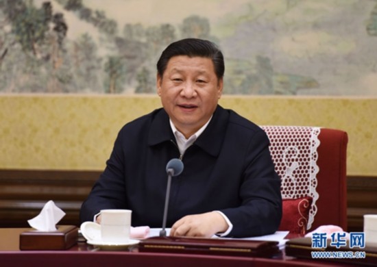 （2015年12月28日至29日，中共中央政治局召開專題民主生活會，對照檢查踐行“三嚴(yán)三實”情況，討論研究加強黨風(fēng)廉政建設(shè)措施。中共中央總書記習(xí)近平主持會議并發(fā)表重要講話。新華社記者 李學(xué)仁 攝）.jpg